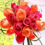bridal-bouquet-romantic-dpink-orange-roses