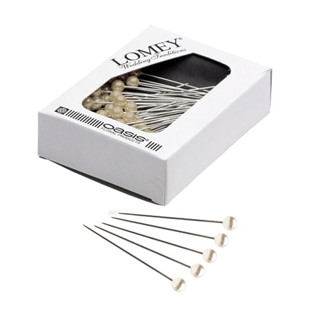 2&quot; LOMEY&#174; White Corsage Pins