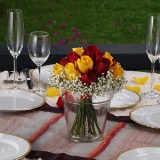 wedding-center-piece-classic-yellow-red-roses-3
