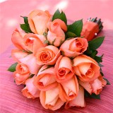 bridesmaid-bouquet-royal-orange-roses