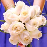 bridesmaid-bouquet-romantic-white-roses