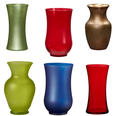 (OASIS) Qty of Color Vases