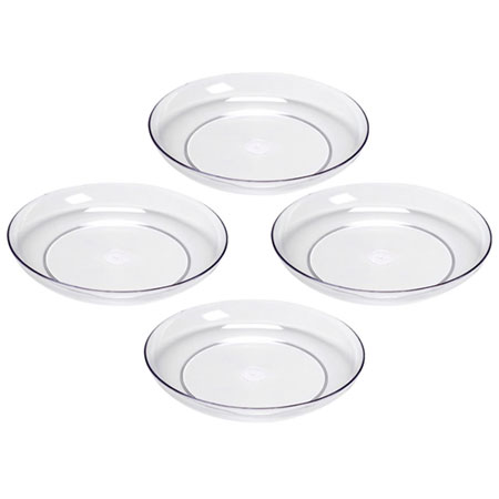 6 (15 Inches) Clear Designer Dishes