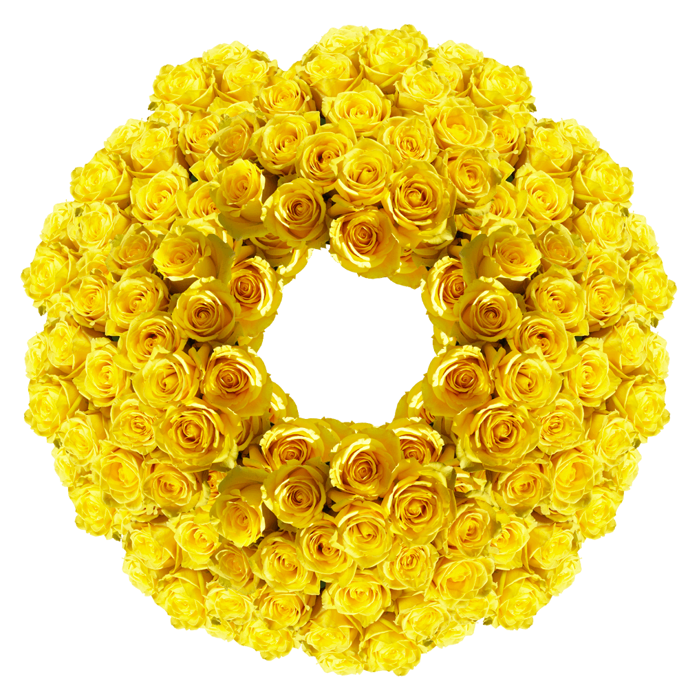 Buy Pure Yellow Roses