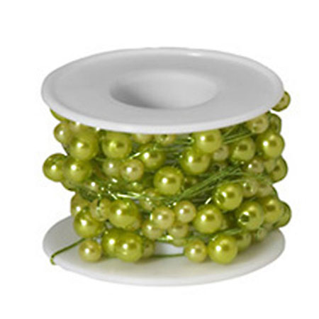OASIS&#8482; Single Apple Green Beaded Wire