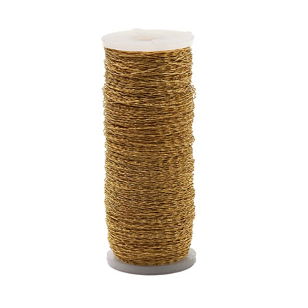 (OASIS) Bullion Wire, Gold, 28 ga, 459 ft. roll 1 X PK / 40-02611-PACK