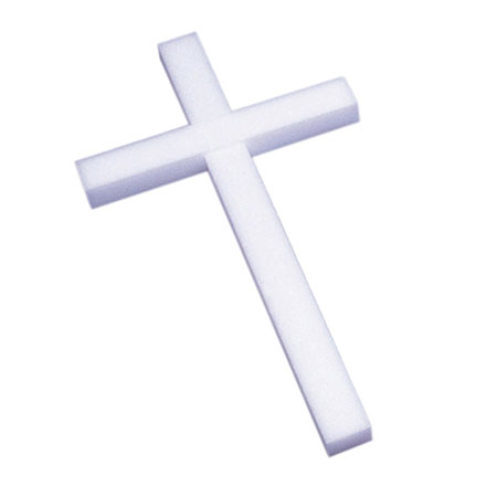 12 (18&quot;) White STYROFOAM&#174;  Cross
