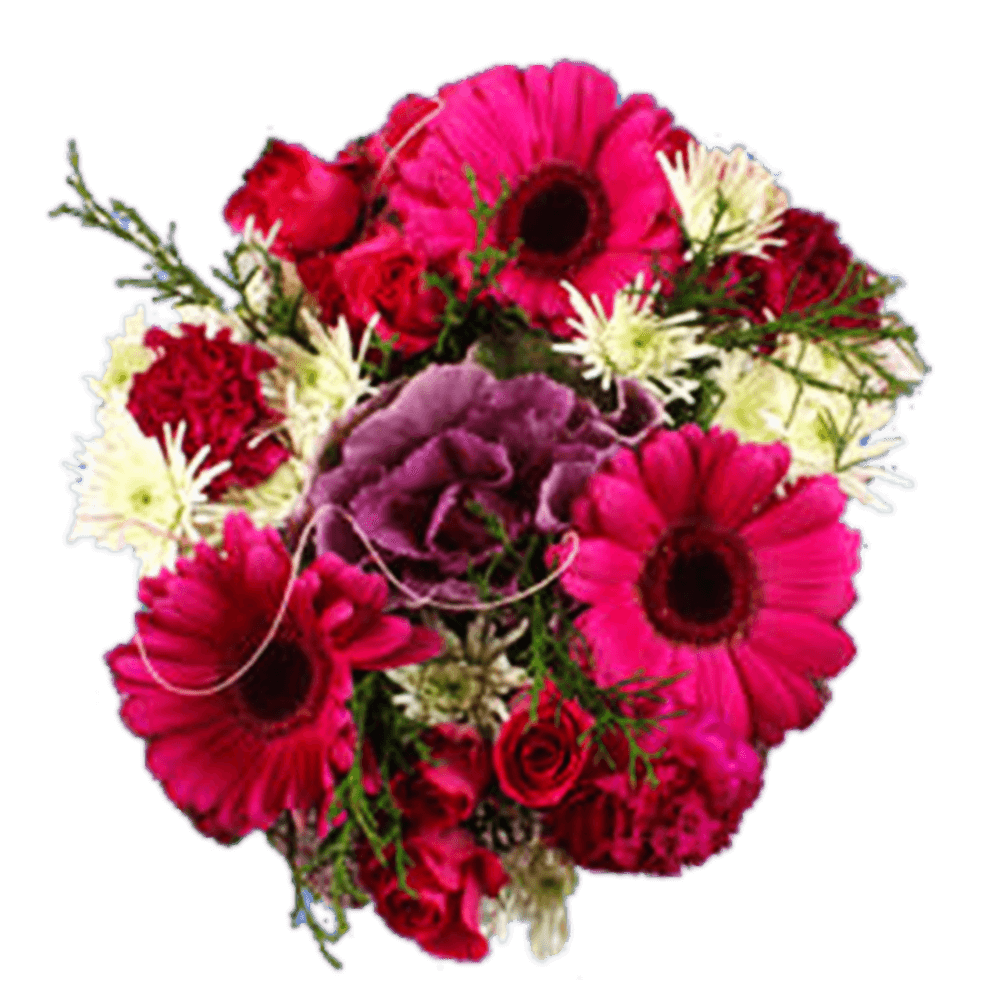 (QB) Christmas Bqt Cheerful Holidays 7 Bouquets For Delivery to Monterey, California
