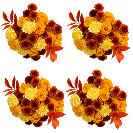 (QB) Arrangement Fall Beautiful Flowers