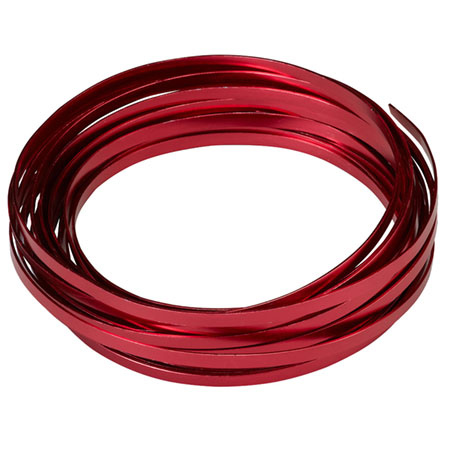 (OASIS) Flat Wire, Red, 3/16W, 32.8 ft. roll CS X 10 / 40-02778-CASE