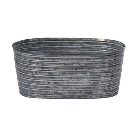 (OASIS) Tin Oval, 12 Galvanized CS X 9 / 45-22028-CASE