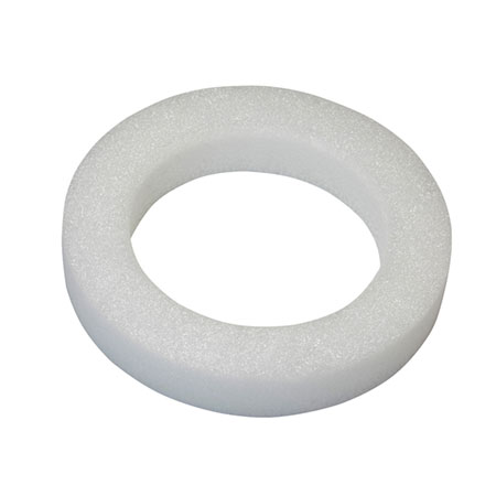 (OASIS) 12 White STYROFOAM® Beveled Wreath - FW-12