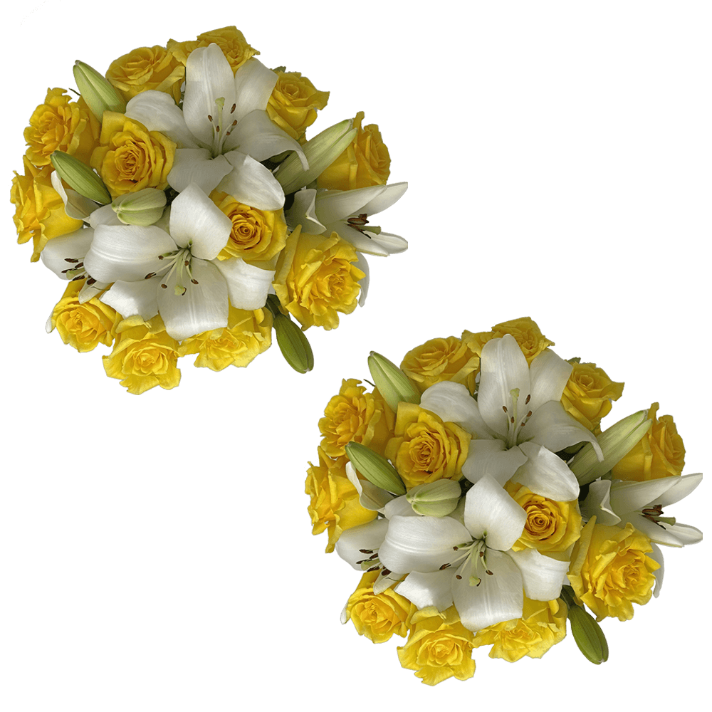 Flower Bouquet Yellow and White Online