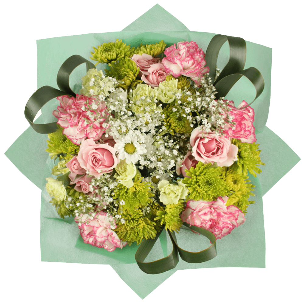 Flowers For Mother Day Pink Spray Roses Carnations Greenery
