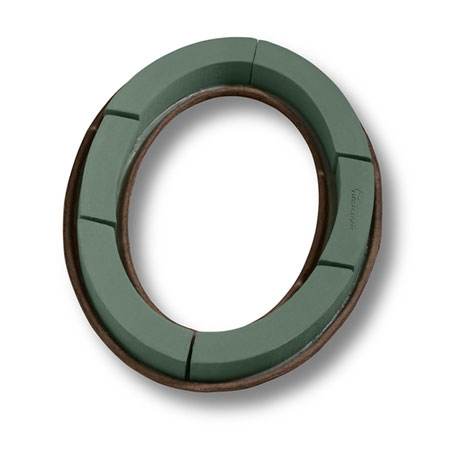 (OASIS) Mache Oval Wreath, 21 CS X 4 / 11-01850-CASE