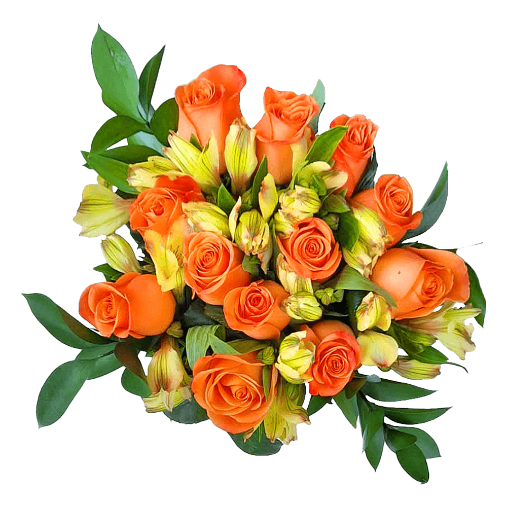 Fresh Flower Bouquet Orange and Yellow for Sale