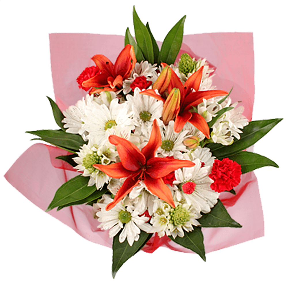 Fresh Flower Christmas Centerpieces Lilies Daisies Carnations