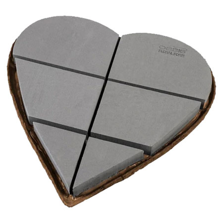 (OASIS) Midnight Mache Solid Heart, 18 1 X PK / 11-20034-PACK