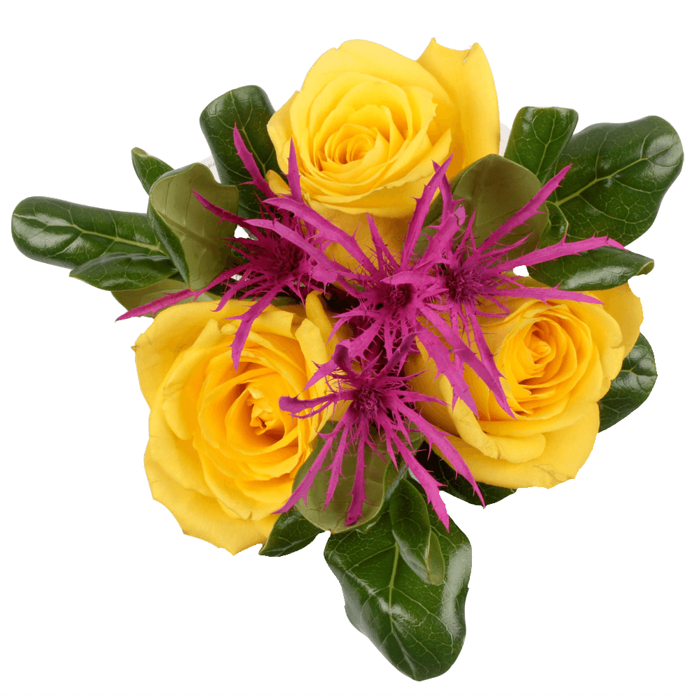 Fresh Yellow Green Small European Bouquet Online Delivery