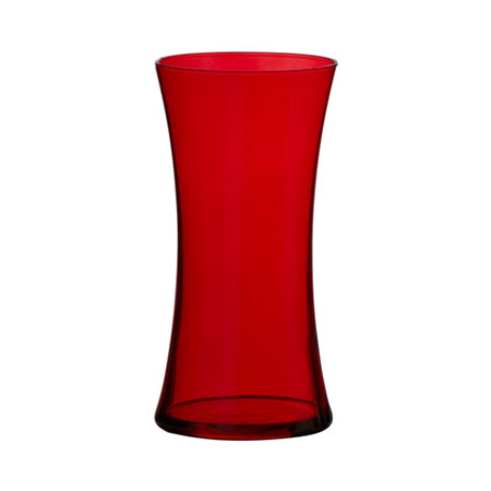 (OASIS) 8 Gathering Vase, Translucent Red - 45-09940