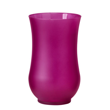 (OASIS) 9 Hurricane Vase, Strong Pink Matte - 45-42708