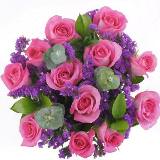 6 Hot Pink Rose Wedding Centerpieces