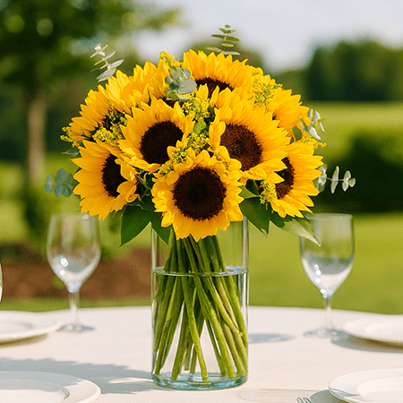 Wedding Centerpieces with Sunflowers Wedding Centerpieces with Sunflowers