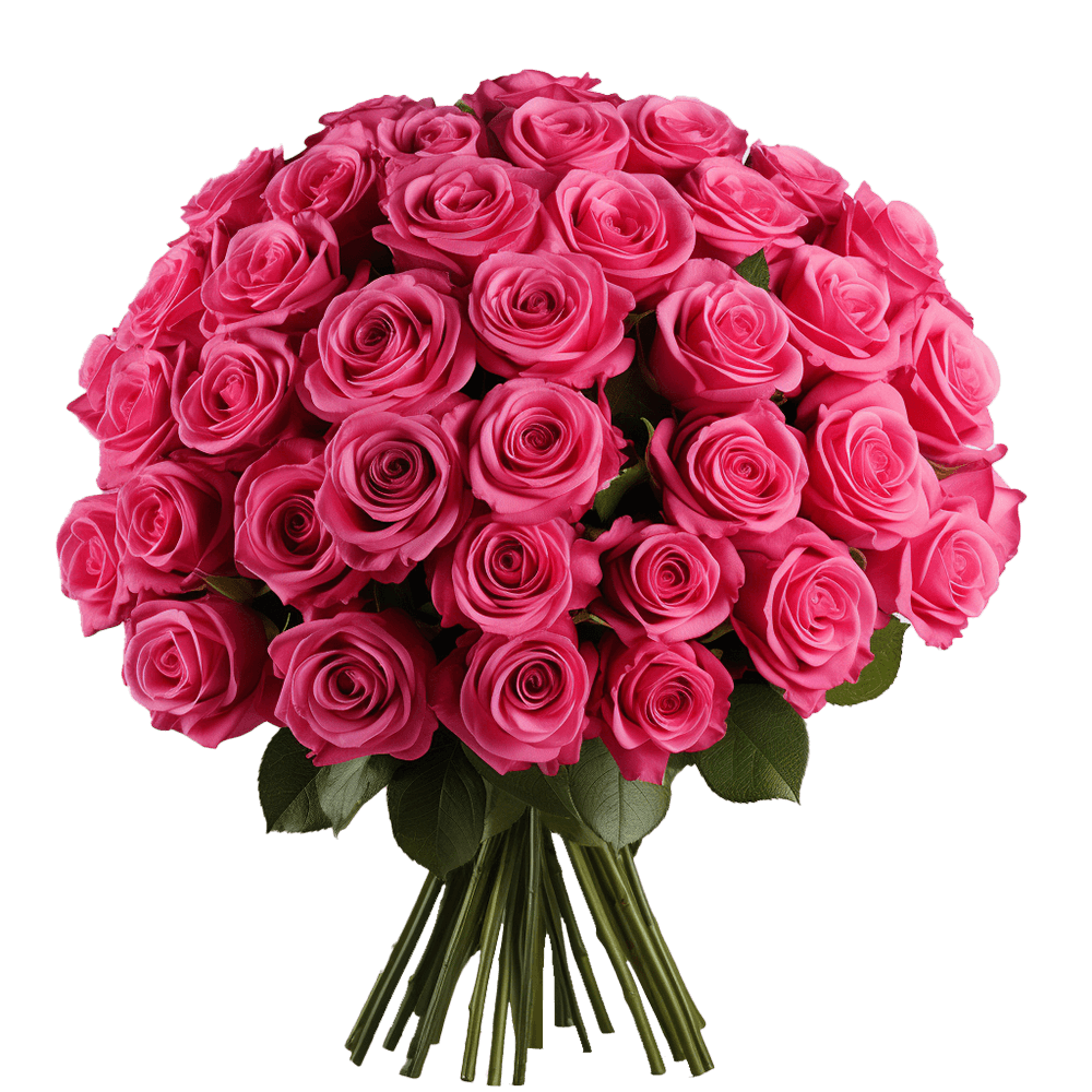 Qty of Mothers Day Hot Pink Roses For Delivery to Torrance, California