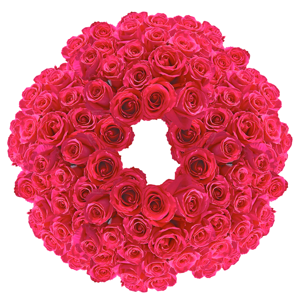 Hot Pink Roses in Bulk Delivered Free for Valentine's Day
