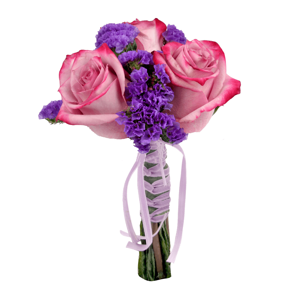 Small European Lavender Rose Statice Qty Arrangement For Delivery to Gloucester, Massachusetts