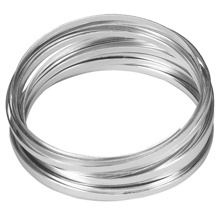 (OASIS) Flat Wire, Silver, 3/16W, 32.8 ft. roll 1 X PK / 40-02772-PACK