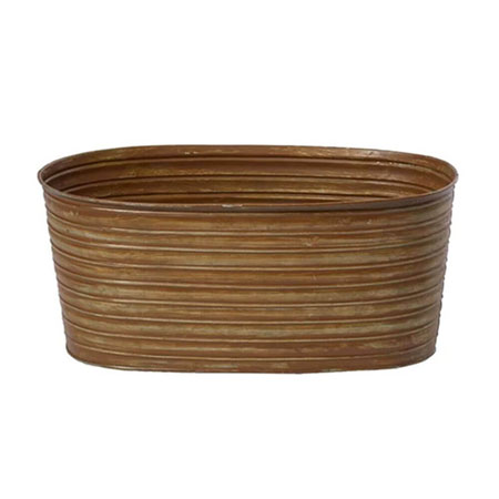 (OASIS) Tin Oval, 12 Rust CS X 9 / 45-22026-CASE