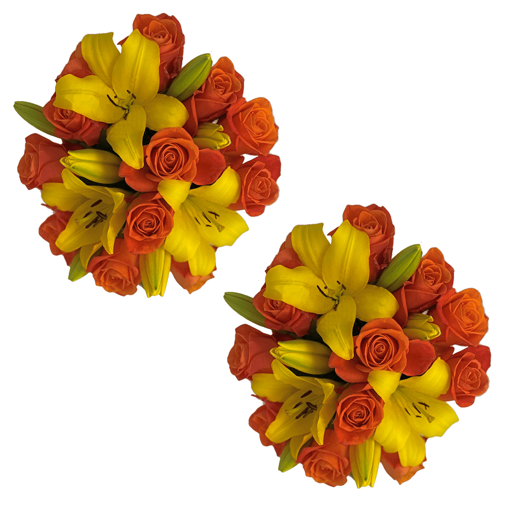 Orange and Yellows Flower Bouquets Next Day Delivery