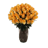 (OC) Enchanting Sunset 36 Orange Roses with Vase For Delivery to Hattiesburg, Mississippi
