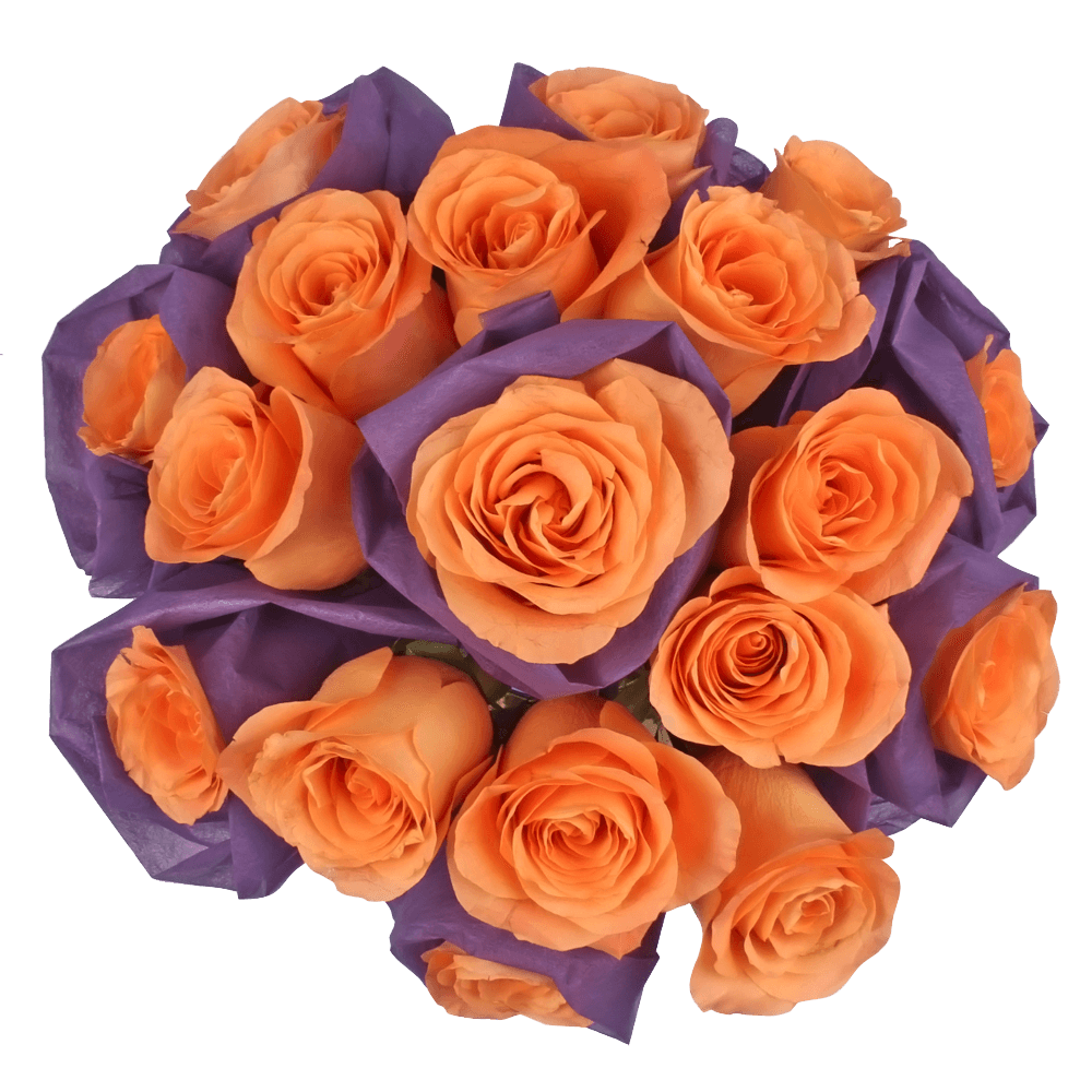 Orange Roses Floral Centerpieces for Tables