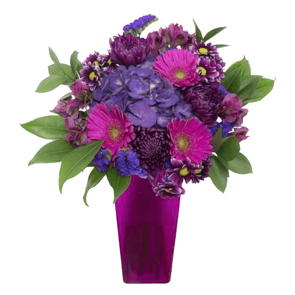 Order Dark Pink Flowers Arrangement For Mothers Day