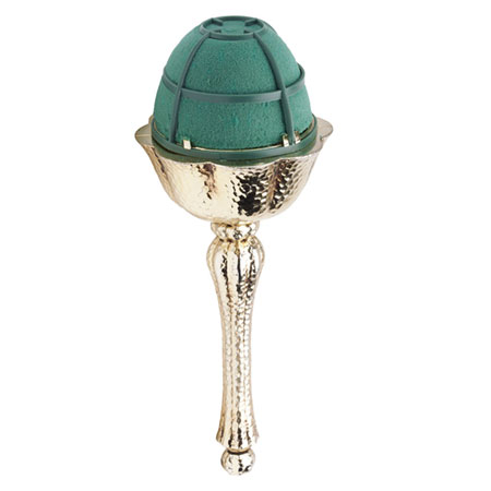 (OASIS) Elegant Bqt Holder, Gold Hammered - 0791