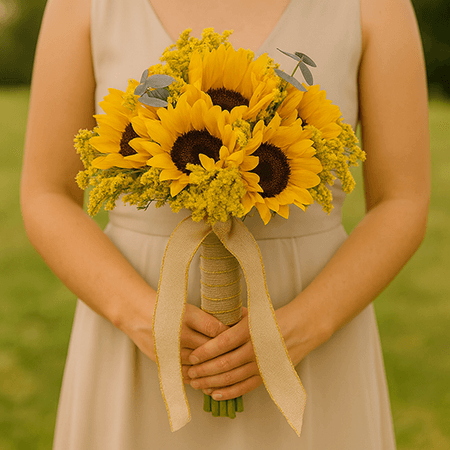 Sunflower Bridesmaids Bouquets