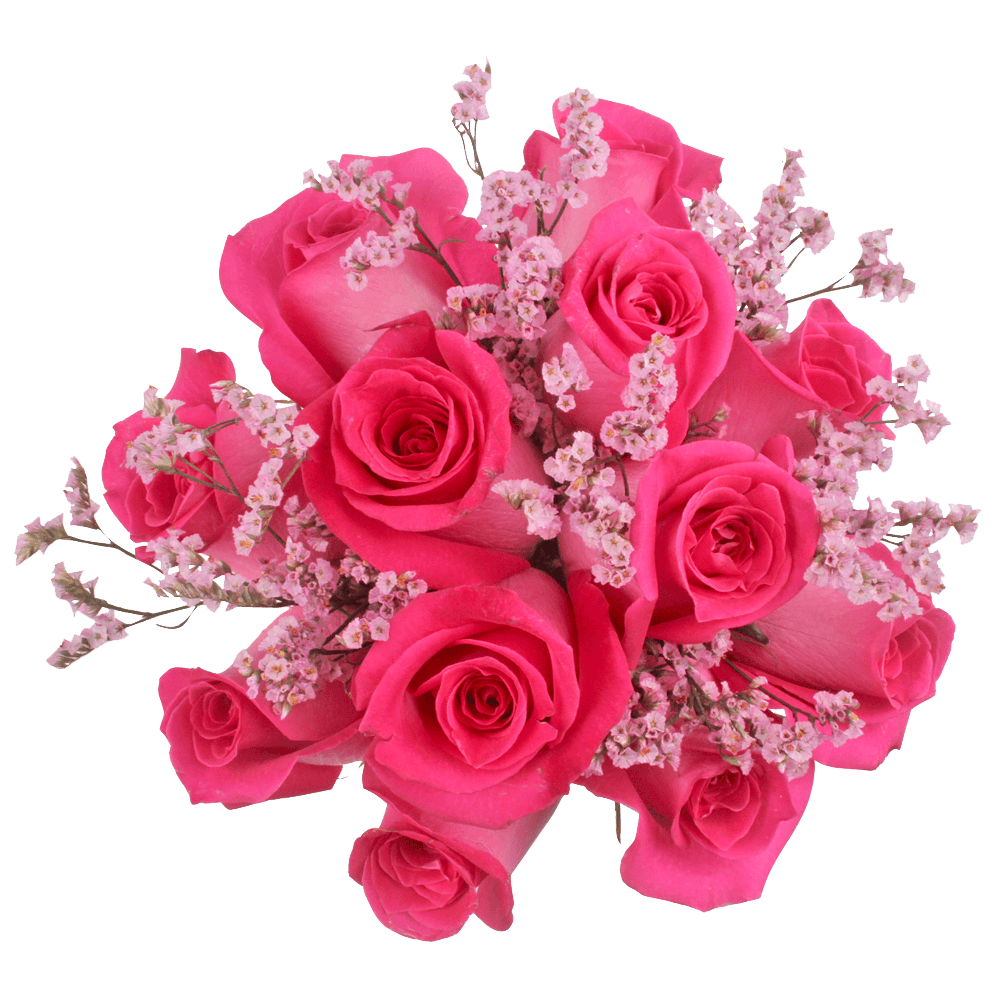 Pink Floral Decoration Table Centerpieces Pink Roses & Limonium