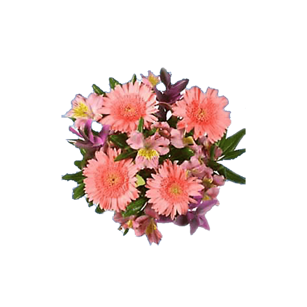 Pink Wedding Centerpiece Bouquets Gerberas Alstroemeria