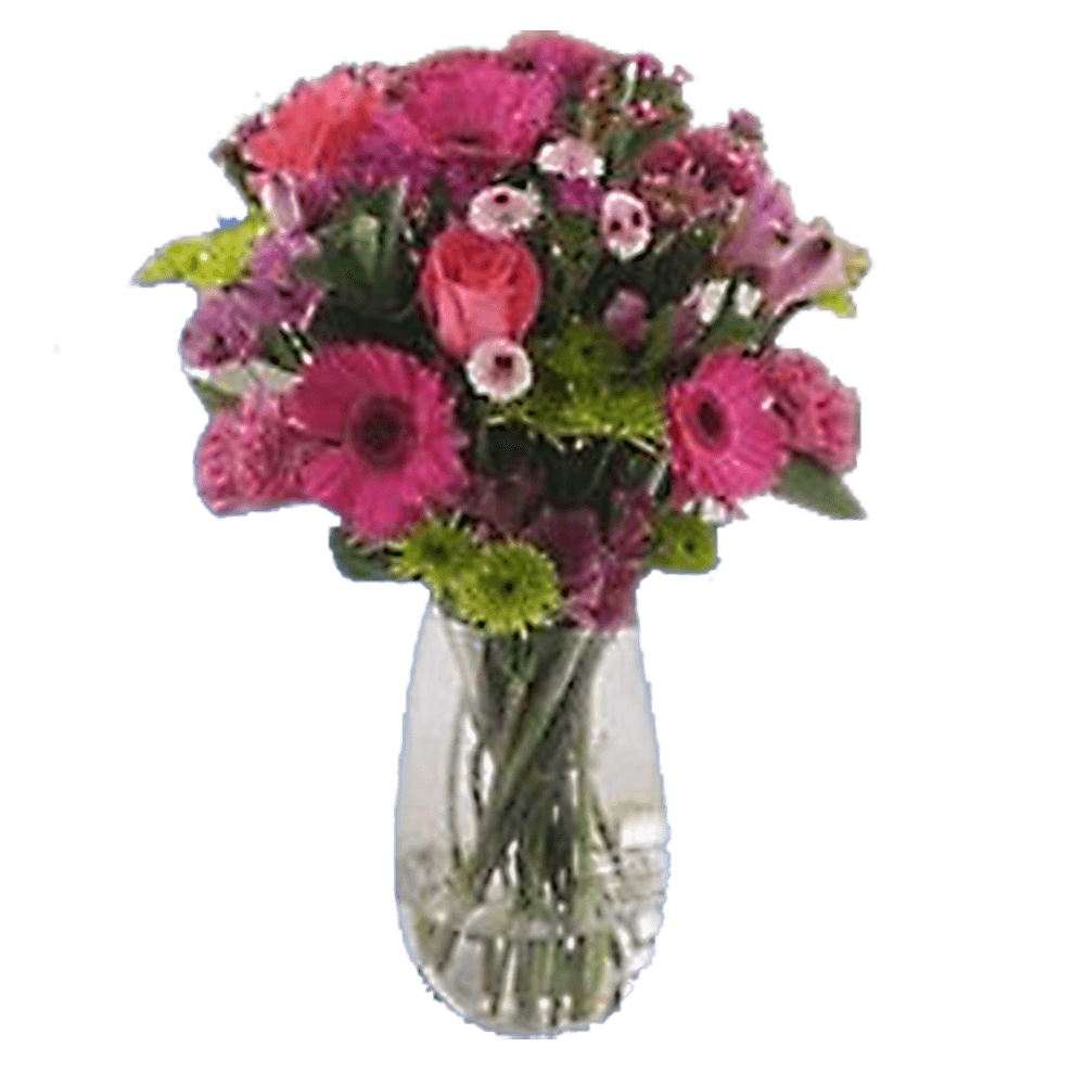 PurpleBouquet Flowers With Vase Free Bouquet Delivery