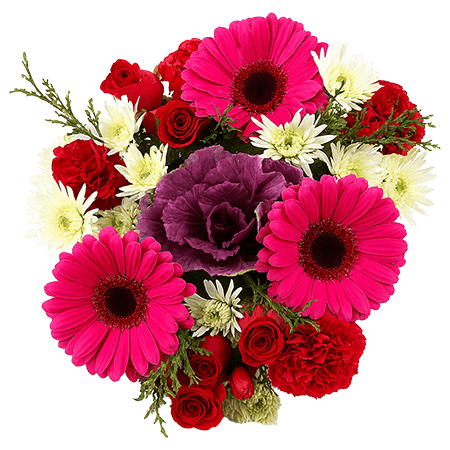 7 Purple Christmas Bouquets