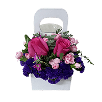 (OC) Arrangement Purple Spring Mday 1 Arrengement For Delivery to Council_Bluffs, Iowa