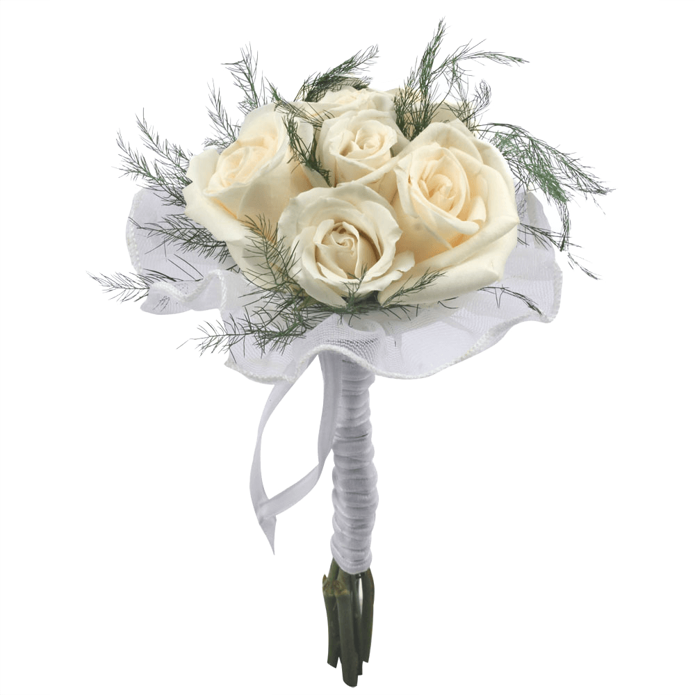 Ivory Bridal Bouquets Wedding Centerpieces Roses with Filler Flowers