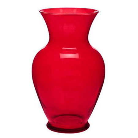 (OASIS) 11 Bouquet Vase, Ruby CS X 6 / 45-30014-CASE