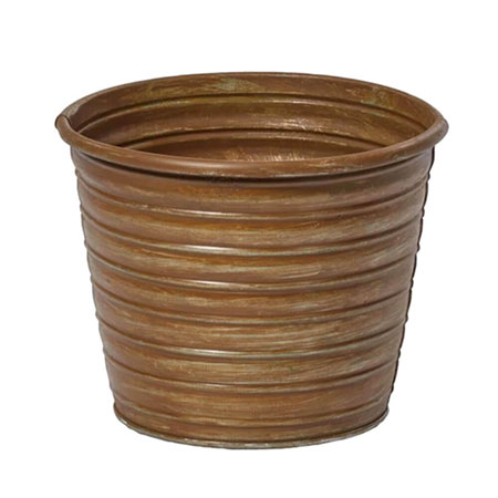 (OASIS) Tin Pot, 5-1/2 Rust CS X 12 / 45-22013-CASE