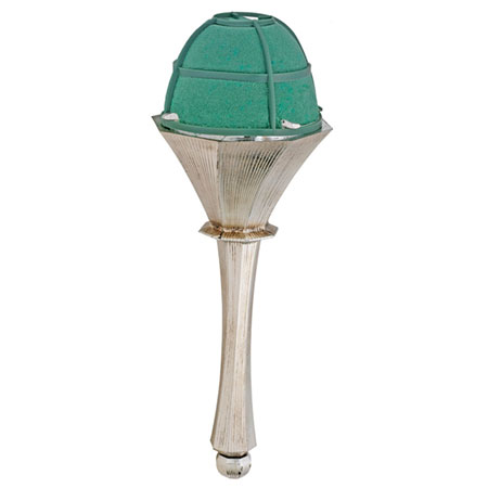 (OASIS) Elegant Bqt Holder, Silver Twist - 0792