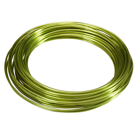 (OASIS) Aluminum Wire, Apple Green, 12 ga, 39 ft. roll 1 X PK / 40-02606-PACK