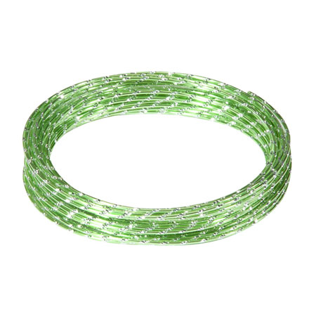 OASIS&#8482; Single Apple Green Diamond Wires