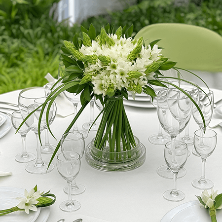 Wedding Table Centerpieces with Star of Bethlehem